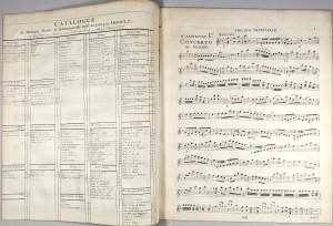 Janiewicz Feliks - 1 Concerto a Vilon Principal dedie a S. A. Madame la Princesse Lubomirska nee Princesse Czartoryska, Violino Principale,ok. 1788.