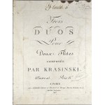 [Krasinski] Müller, Ernest-Louis — *Trois Duos pour Deux Flutes* composed by Krasinski, Op. 25, ca. 1800.