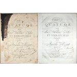 Wolfgang Amadeus Mozart - Three Quartets for Two Violins, Viola, and Cello, K. 575, 589, 590, Paris, Boyer 1792–1793.