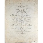Onslow, Georges—Three Sonatas for Piano and Cello, Paris, Schlesinger, ca. 1840.