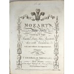 Mozart's Selection of Piano-Forte Music, no 1-3 - op. 15, sonaty I-III, Londyn, Monzani, ok. 1805.