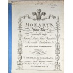 Raccolta di musica per pianoforte di Mozart, n. 44 – Trio, Londra, Monzani, 1805 circa.