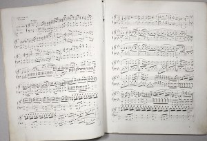 Chopin Fryderyk - 11-1d-BR 1er. CONCERTO Pour le Piano avec accompagnement D’ORCHESTRE Dédié à Monsieur F. KALKBRENNER, Paryż, Brandus, z l. 1855-1860.