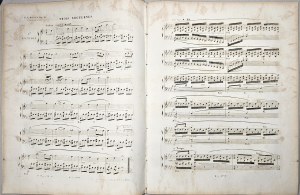 Chopin Fryderyk - 15-1b-Sm Trois Nocturnes POUR LE PIANO dedies a son ami Ferdinand Hiller, Paryż, Schlesinger, z l. 1834-1860.