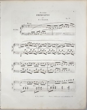 Chopin Fryderyk - 51-1-Sm 3e. IMPORTU POUR Piano dedie a Madame La Comtesse Esterhazy, z l. 1843-1860.