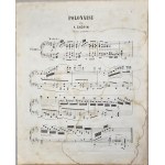 Chopin Fryderyk - PolG#m-1b-SCH a Madame Du-Pont. Polonaise pour Piano (Oeuvre posthume), Mainz, Schott, 1871.