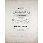 Fryderyk Chopin - 17-2b-B&H Four Mazurkas for the Pianoforte, composed and dedicated to Madame Lina Freppa, ca. 1858.