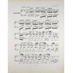 Chopin Fryderyk - 52-1-B&H BALLADE pour le Piano dédiée à Madame la Baronne C. de Rothschild, 1843-1860