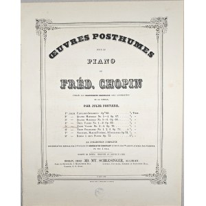 Chopin Fryderyk - [70-1b*-Sam nienotowany w R&G] TROIS VALSES, ok. 1865.