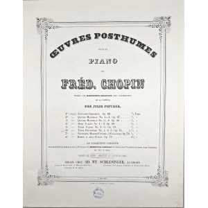 Chopin Fryderyk - [71/1-+2a-Sam nienotowany w R&G] TROIS POLONAISES, ok. 1860.