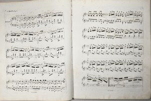 Chopin Fryderyk - 1-1-Sm RONDO Pour LE Piano dédié à Madame de Linde 1836-1860.