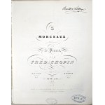 Fryderyk Chopin - 5-1-SC 3 MORCEAUX Favoris POUR le Piano, Paris, Schnenberger, 1843–1860.