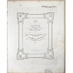 Chopin Fryderyk - 19-1a-PR BOLERO POUR LE Piano-Forte DÉDIÉ à Mademoiselle la Comtesse Emilie de Flahault, Paryż, Prilipp, 1834-1859.