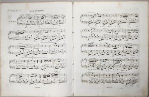CHopin Fryderyk - 32-1-Sm DEUX NOCTURNES Pour Piano DÉDIÉS à Madame la Baronne de Billing NÉE DE COURBONNE, Paryż, Schlesinger, 1837-1860.