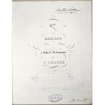 Fryderyk Chopin - 38-1b-BR 2me. BALLADE for Piano, Dedicated to Robert Schumann, Paris, Brandus, 1850–1860.