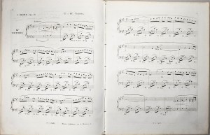 Chopin Fryderyk - 48/2-1b-Sm 13E. et 14E. NOCTURNE POUR PIANO dédiés à Mademoiselle Laure Duperré, Paryż, Schlesinger, 1842-1860.