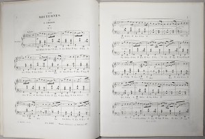Chopin Fryderyk - 55-1a-Sm 2 NOCTURNES POUR LE PIANO dédiés à Mademoiselle J. W. Stirling, Paryż, Schlesinger, 1844-1860.