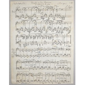 Chopin Fryderyk - Wariacja E-dur z „Hexameronu” , kopia, ok. 1850.