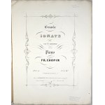 Fryderyk Chopin - [4-2-R] Grande SONATE in C minor FOR Piano, Paris, Richault, 1851–1862.