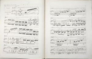 Chopin Fryderyk - GDC-1a-Sm Grand Duo Concertant pour Piano ET Violoncelle sur des Thémes de ROBERT LE DIABLE Dédié à Madlle Adèle Forest, Paryż, Schlesinger, 1833-1860?