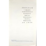 Program V Międzynarodowego Konkursu im. Fryderyka Chopina Warszawa 22. II. - 21. III. 1955.