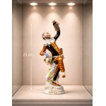 Figure "Harlequin with a jug," MIESNIA, Johann Joachim Kandler, early 20th century.