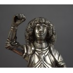 Figure St. George defeating the dragon, Silver, 18th/19th century, Germany?