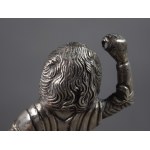 Figure St. George defeating the dragon, Silver, 18th/19th century, Germany?
