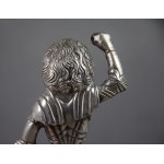 Figure St. George defeating the dragon, Silver, 18th/19th century, Germany?