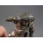 Figure St. George defeating the dragon, Silver, 18th/19th century, Germany?
