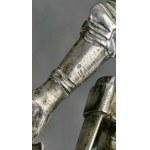 Figure St. George defeating the dragon, Silver, 18th/19th century, Germany?