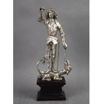 Figure "St. George defeating the dragon," Silver, 18th/19th century, Germany?