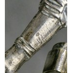 Figure St. George defeating the dragon, Silver, 18th/19th century, Germany?