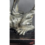 Figure St. George defeating the dragon, Silver, 18th/19th century, Germany?