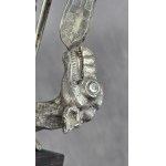 Figure St. George defeating the dragon, Silver, 18th/19th century, Germany?