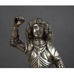 Figure St. George defeating the dragon, Silver, 18th/19th century, Germany?
