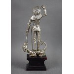 Figure St. George defeating the dragon, Silver, 18th/19th century, Germany?