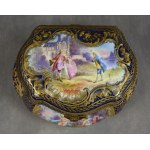 Puzdro w stylu Sevres, porcelana, Francja, XIX w.