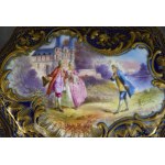Puzdro w stylu Sevres, porcelana, Francja, XIX w.