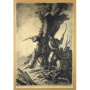 Jerzy HOPPEN (1891-1969), Insurrection de Kosciuszko, gravure, eau-forte ;