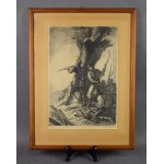 Jerzy HOPPEN (1891-1969), Insurrection de Kosciuszko, gravure, eau-forte ;