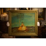 C. Sporleder, "All the birds are already here," oil on board, 20th century.