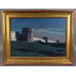 Waclaw RUSZKOWSKI (1869-1934), "Defensive walls by night," 1918.