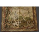 Tapestry with a hunting scene, France, 1st half of the 20th century.