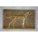 Plaque, Dog Show Award, Warsaw 1934, bronze.