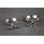 Pair of Classical salt cellars, Pr. 84 silver, Kyiv, 1st half of the 19th century Russian Empire