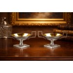 Pair of Classical salt cellars, Pr. 84 silver, Kyiv, 1st half of the 19th century Russian Empire