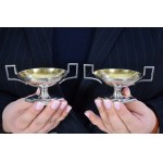 Pair of Classical salt cellars, Pr. 84 silver, Kyiv, 1st half of the 19th century Russian Empire