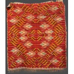 Art Deco kilim with red background, Cracow, Poland, 1930s.