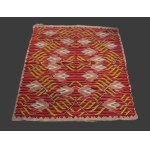 Art Deco kilim with red background, Cracow, Poland, 1930s.